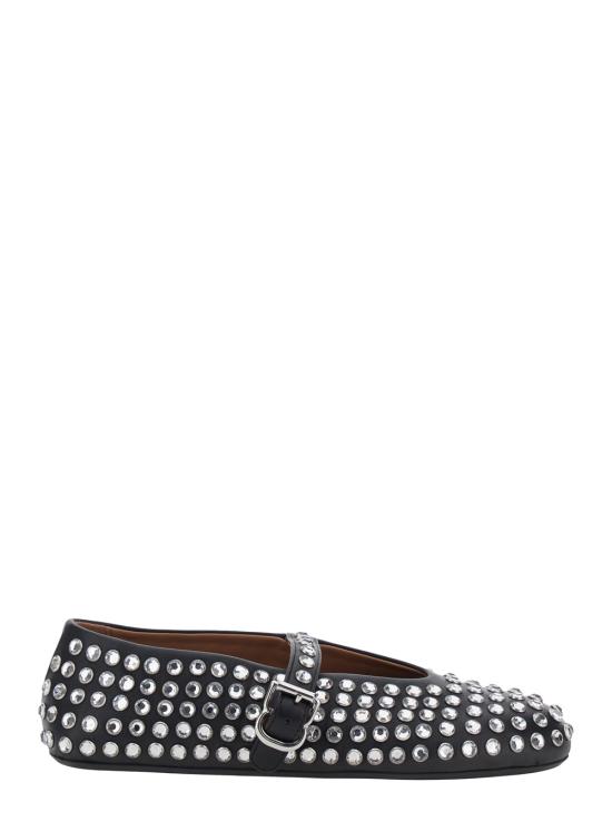 26FW 알라이아 플랫 슈즈 AA3A029CK116999 Black