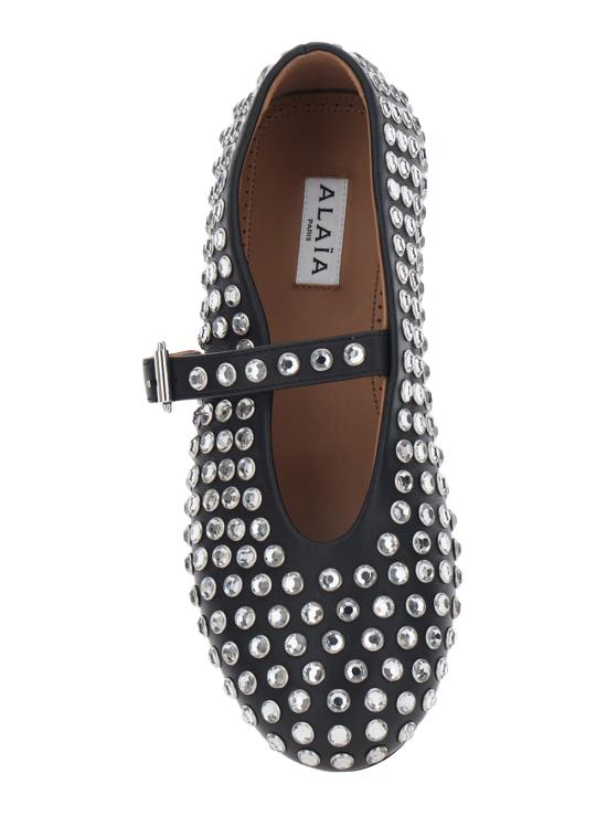 26FW 알라이아 플랫 슈즈 AA3A029CK116999 Black - ALAIA