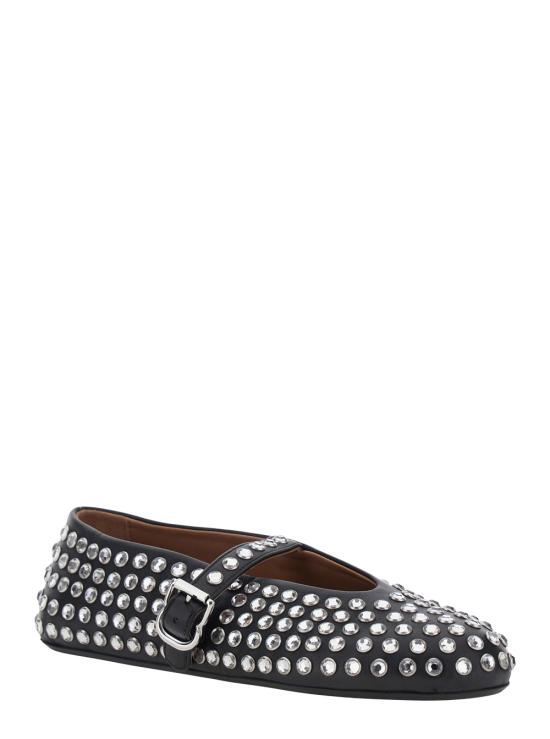 26FW 알라이아 플랫 슈즈 AA3A029CK116999 Black - ALAIA