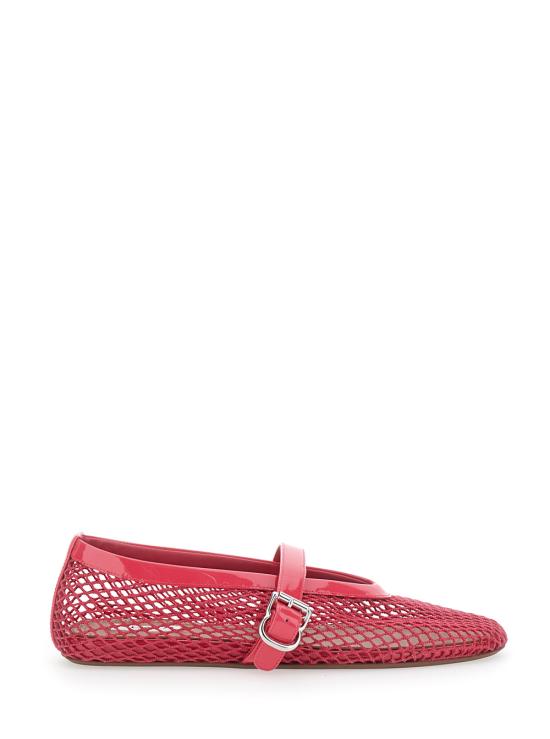 26FW 알라이아 피쉬넷 발레 플랫 AA3A029TK007U73 Fuxia