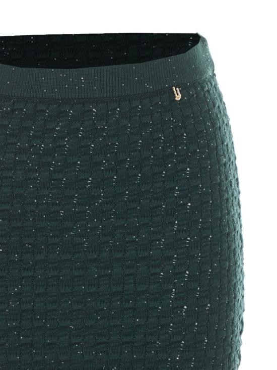 26FW 리우조 미디 스커트 CF6158M S05290312 DARK GREEN - LIU JO