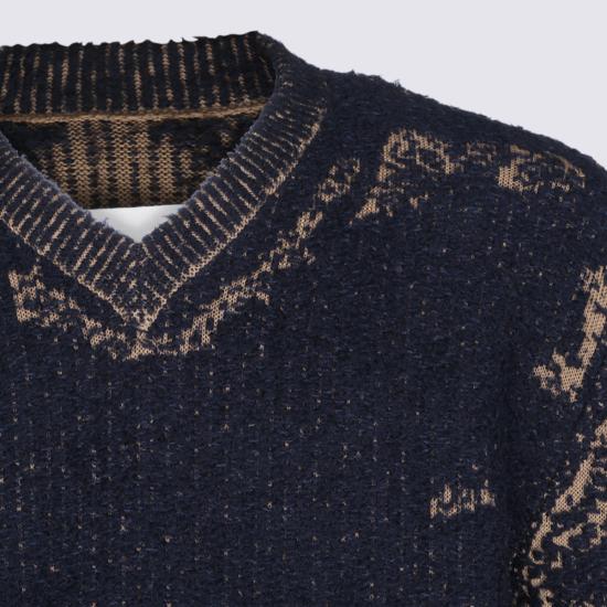 26FW 마르지엘라 에시드 니트 스웨터 S67HN0012 M13331511F NAVY - MAISON MARGIELA