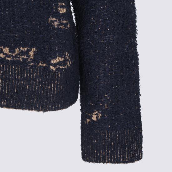 26FW 마르지엘라 에시드 니트 스웨터 S67HN0012 M13331511F NAVY - MAISON MARGIELA