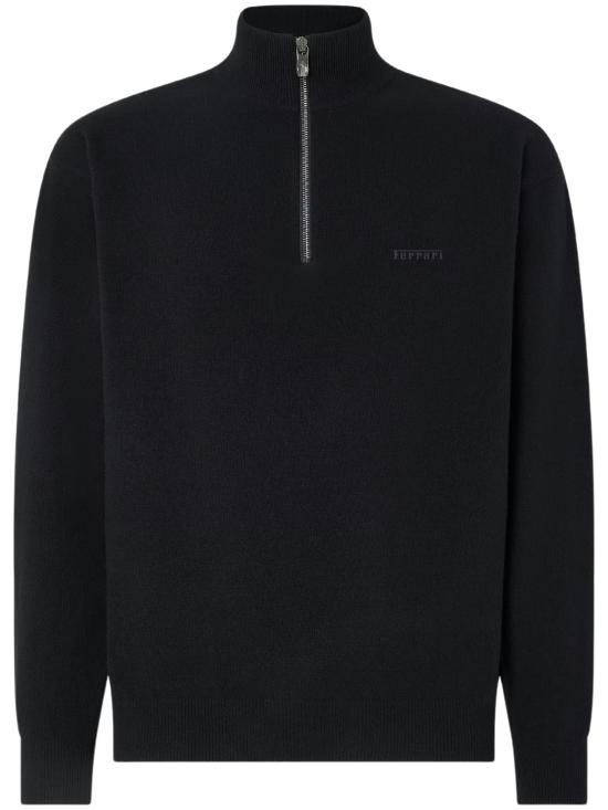 26FW 페라리 집업 니트 CKMHZ0003 KWO0011BLK BLACK