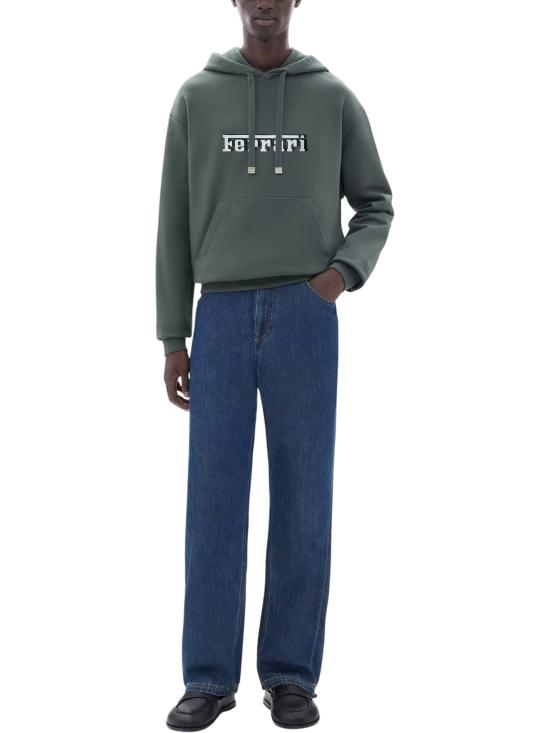26FW 페라리 후드 티셔츠 CJMSW0042 JCO0046GRT GREY - FERRARI