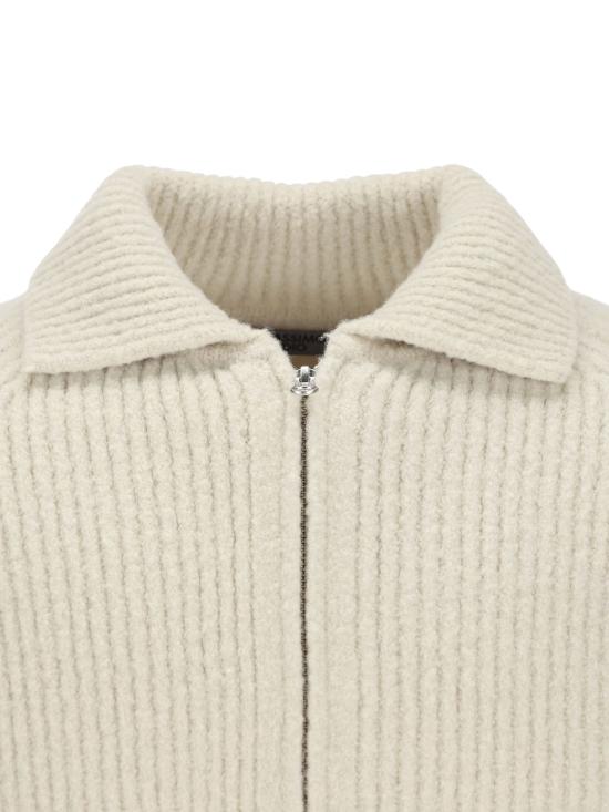 26FW 마시모 오스티 스튜디오 집업 니트 21MMKN016A 110784A120 BEIGE - MASSIMO OSTI STUDIO