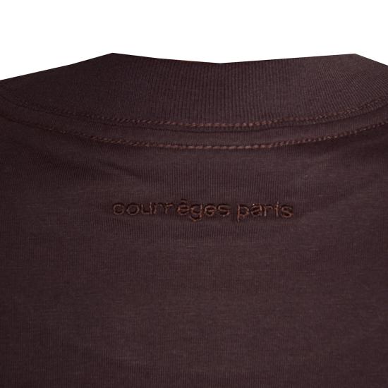 26FW 쿠레쥬 반팔 티셔츠 326JTS217JS0233 4090 MARRONE - COURREGES