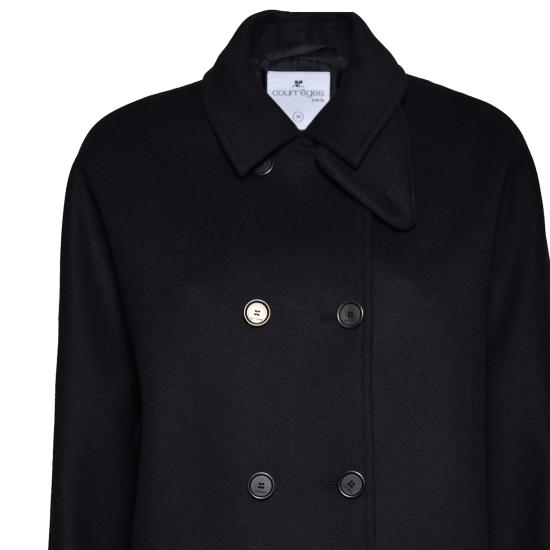 26FW 쿠레쥬 울 오버사이즈 코트 326CMA304WO0118 9999 NERO - COURREGES