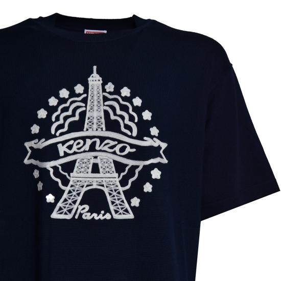 26FW 겐조 폴로 티셔츠 FG65TO8153FH 79 BLU NOTTE - KENZO