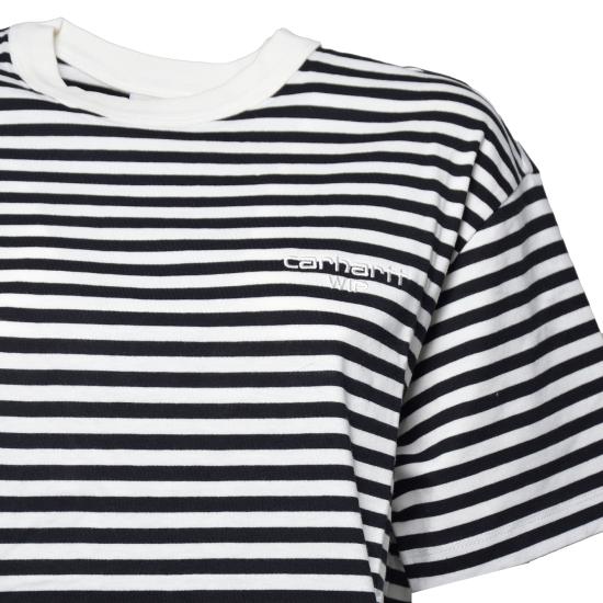 26FW 칼하트 WIP 숏슬리브 에즈라 티셔츠 I036343 3KRXX NERO BIANCO - CARHARTT WIP