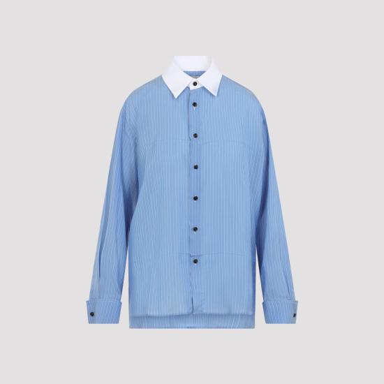 26FW 보테가베네타 셔츠 871471 V6NF0 4279 OXFORD BLUE - BOTTEGA VENETA