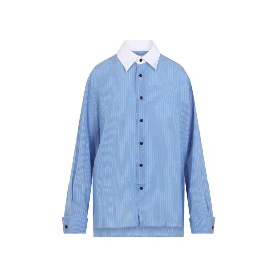 26FW 보테가베네타 셔츠 871471 V6NF0 4279 OXFORD BLUE - BOTTEGA VENETA