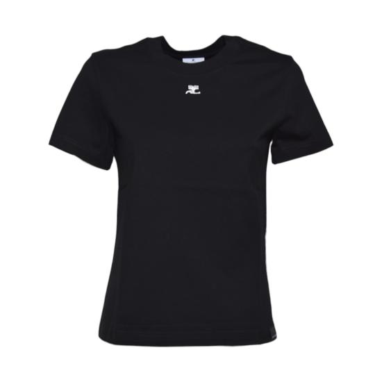 26FW 쿠레쥬 반팔 티셔츠 326JTS217JS0233 9999 NERO
