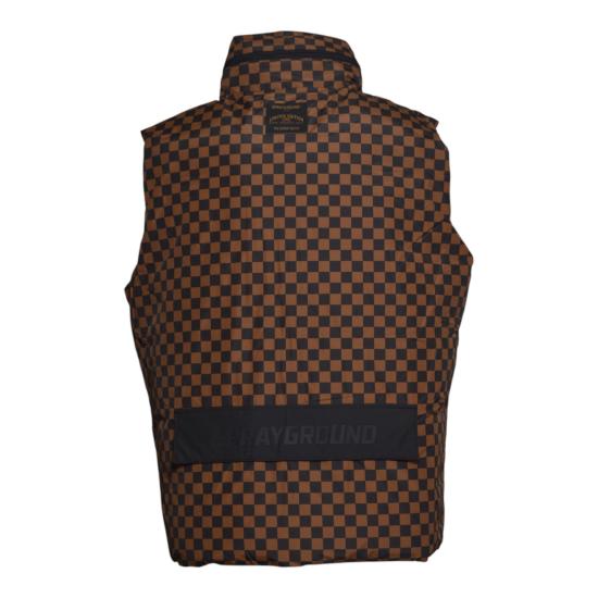 26FW 스프레이그라운드 베스트 SP994 SCACCHIMARRONE NERO MARRONE - SPRAYGROUND