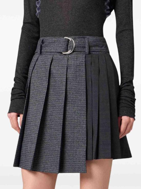 26FW 엠에스지엠 미디 스커트 4141MDD06PY267617 97 GRIGIO AZZURRO - MSGM