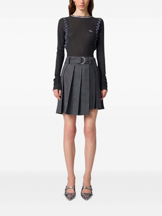 26FW 엠에스지엠 미디 스커트 4141MDD06PY267617 97 GRIGIO AZZURRO - MSGM