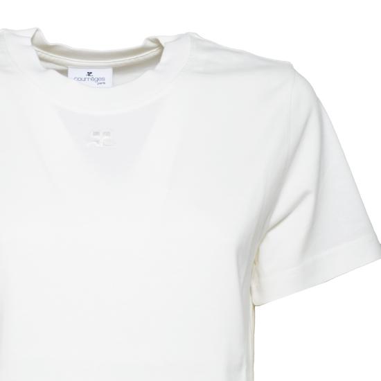 26FW 쿠레쥬 반팔 티셔츠 326JTS217JS0233 0001 BIANCO - COURREGES