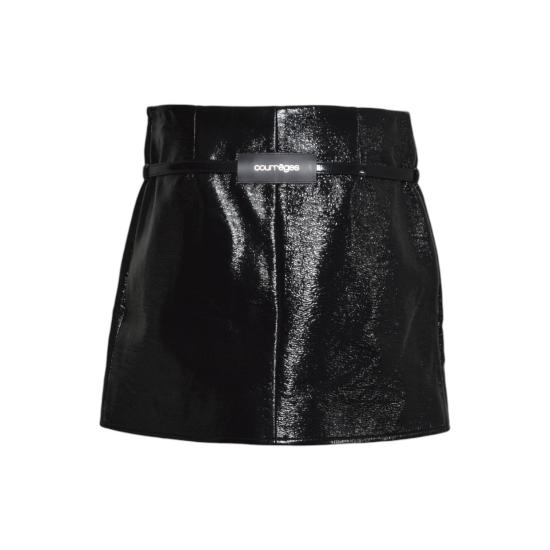 26FW 쿠레쥬 미디 스커트 226CJU368VY0014 9999 NERO - COURREGES