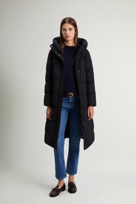 26FW 울리치 자켓 Cappotto imbottito Madison 나일론 스트레치 Nero - WOOLRICH