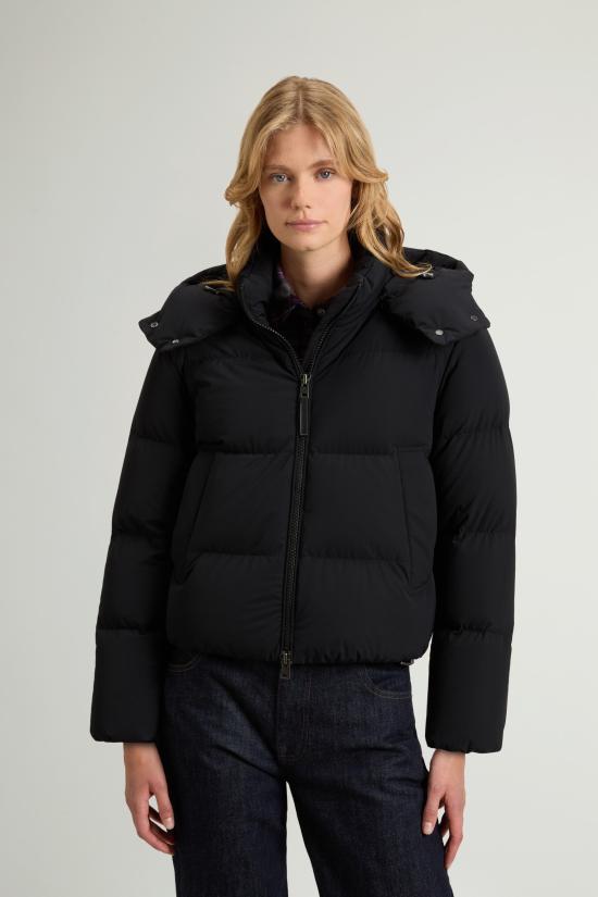 26FW 울리치 자켓 피우미노 코르토 콘 카푸치오 리모빌레 매디슨 네로 - WOOLRICH