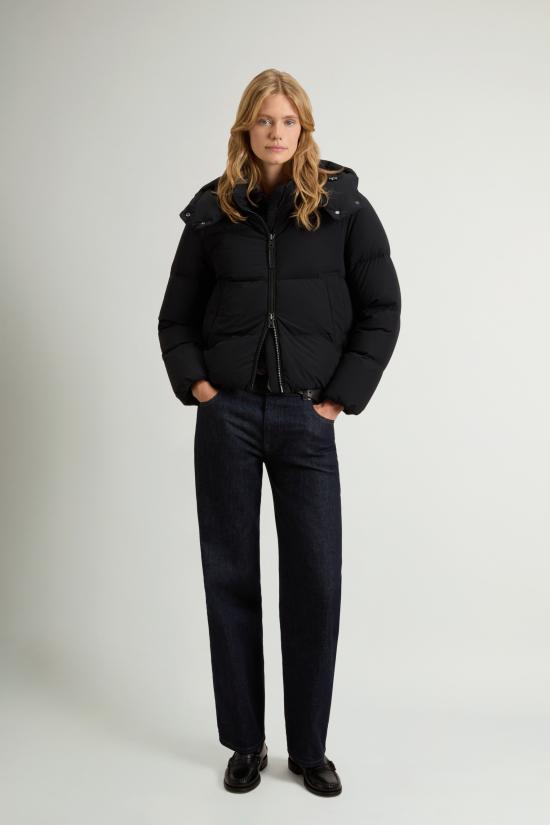 26FW 울리치 자켓 피우미노 코르토 콘 카푸치오 리모빌레 매디슨 네로 - WOOLRICH