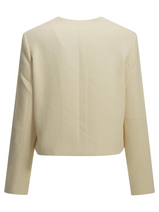 26FW 알마다 라벨 아우터 푼다 재킷과 코트 화이트 - ALMADA LABEL