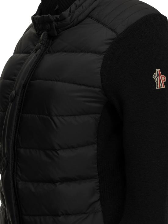 26FW 몽클레어 아우터 패딩 울 가디건 재킷 및 코트 블랙 - MONCLER