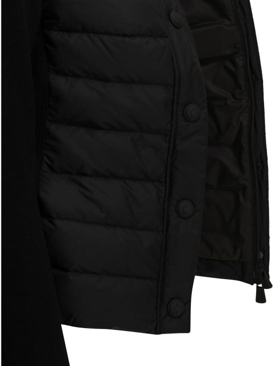 26FW 몽클레어 아우터 패딩 울 가디건 재킷 및 코트 블랙 - MONCLER