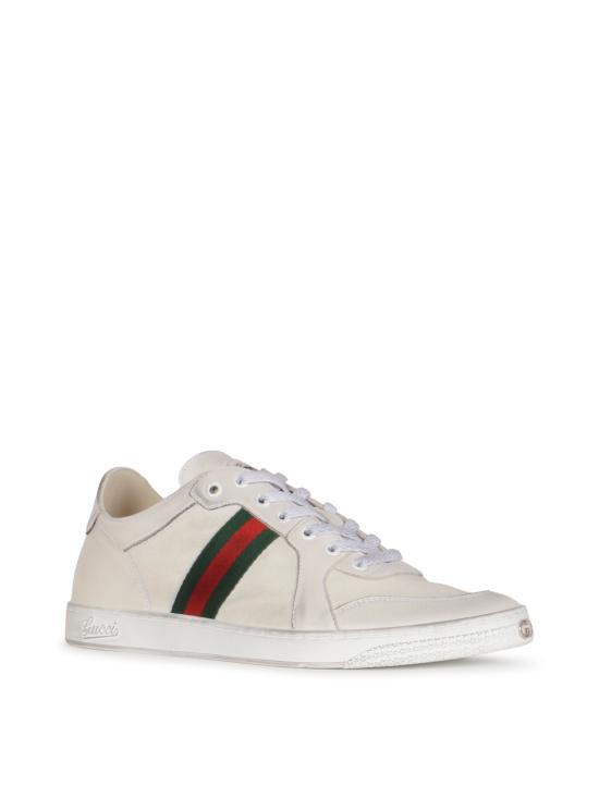 26FW 구찌 스트레치 로우 탑 스니커즈 864140 AAGFF9099 WHITE VRV - GUCCI