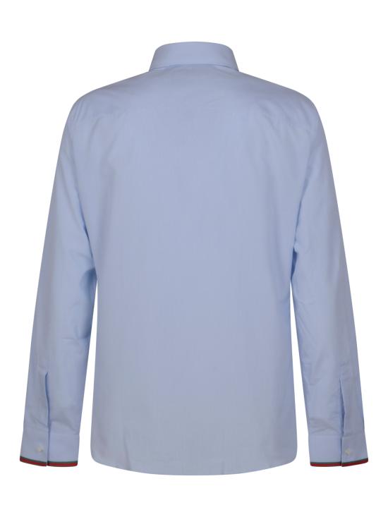 26SS 구찌 웹 디테일 스트라이프 코튼 셔츠 852707 ZAS5W4305 AZURE WHITE MC - GUCCI