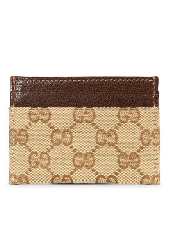 26FW 구찌 홀스빗 카드 케이스 A006YR FAGH89651 VINT SAND DK BROWN - GUCCI