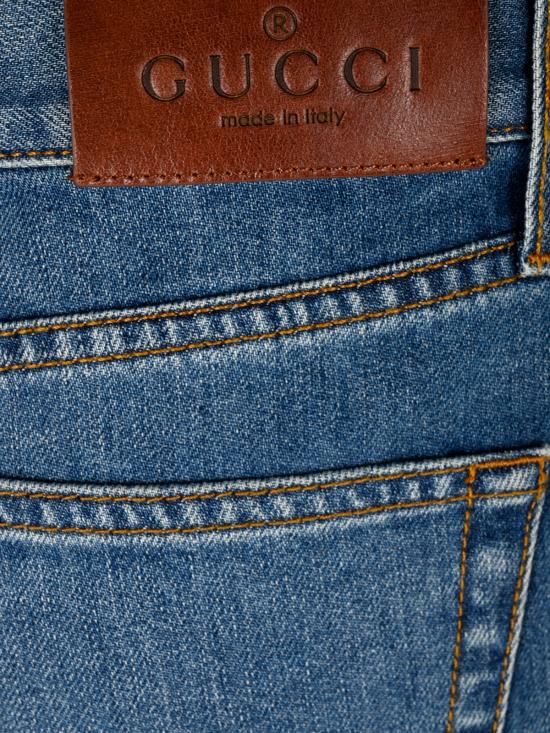 26FW 구찌 부츠컷 코튼 데님 팬츠 864707 XDDJO4011 BLUE - GUCCI