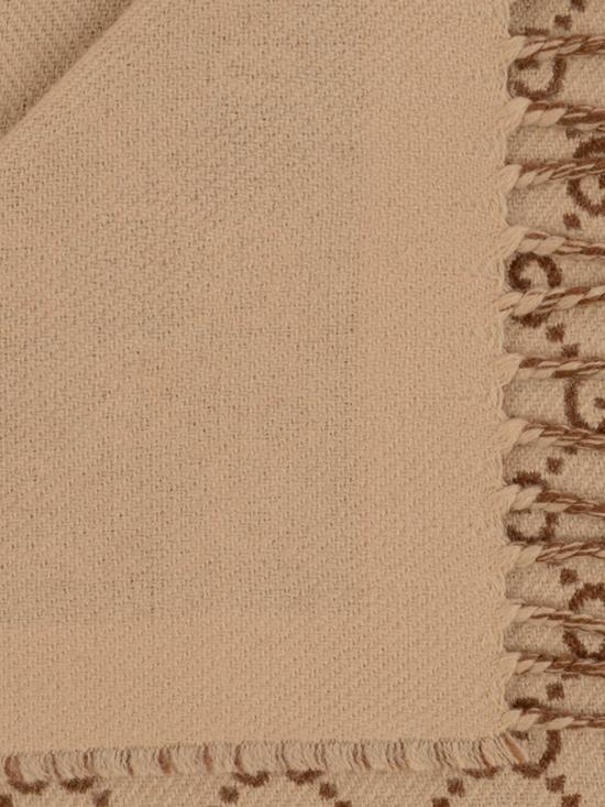 26FW 구찌 울 자카드 스카프 835534 3G2009865 CAMEL LIGHT BROWN - GUCCI