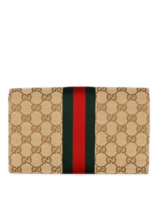 26FW 구찌 홀스빗 웹 스트랩 지갑 867120 FAF889645 V SAND DK BR VRV BLK - GUCCI