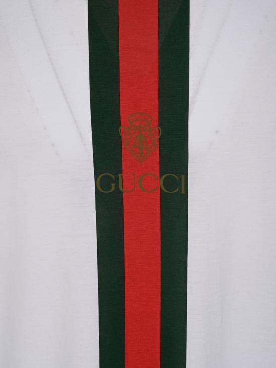 26FW 구찌 프린트 코튼 저지 티셔츠 864626 XJHYA9066 WHITE MC - GUCCI