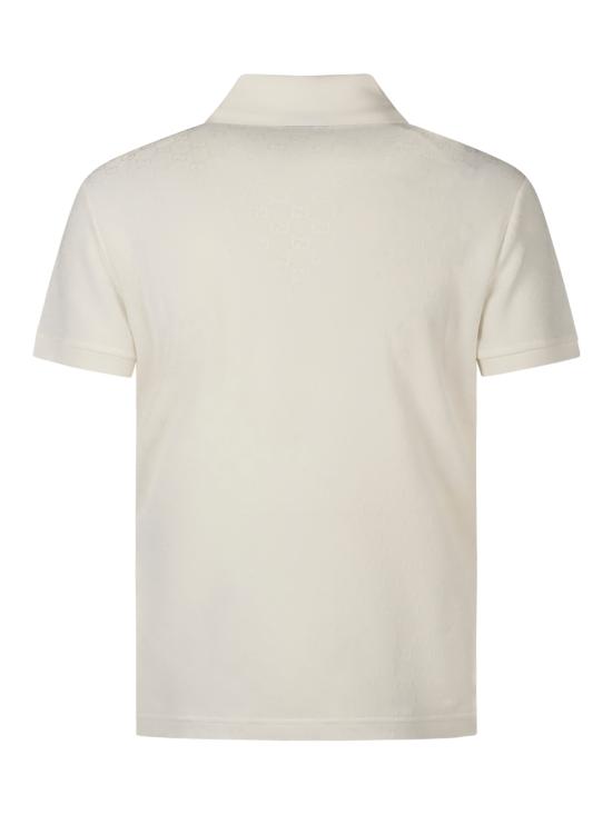 26FW 구찌 GG 코튼 자카드 폴로 셔츠 A002V0 XJHX49000 WHITE - GUCCI