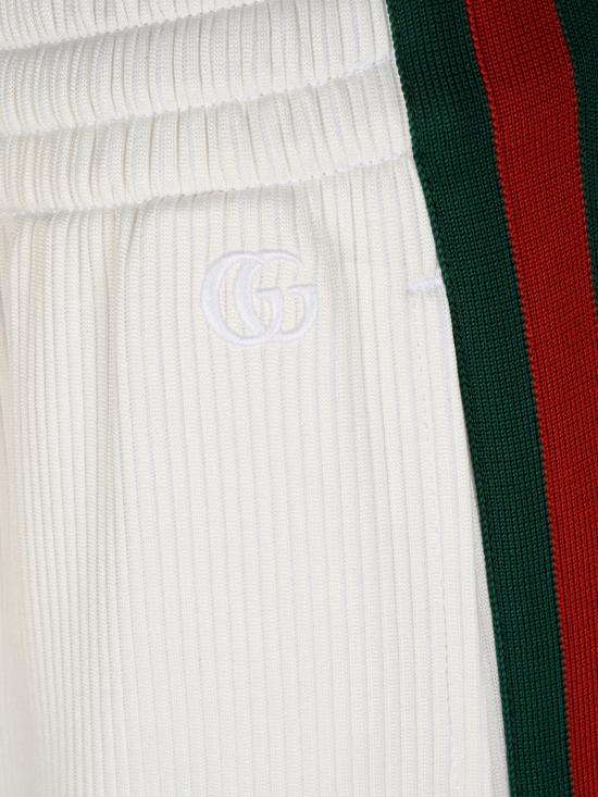 26FW 구찌 코튼 저지 레저 팬츠 875675 XJHYN9000 WHITE - GUCCI