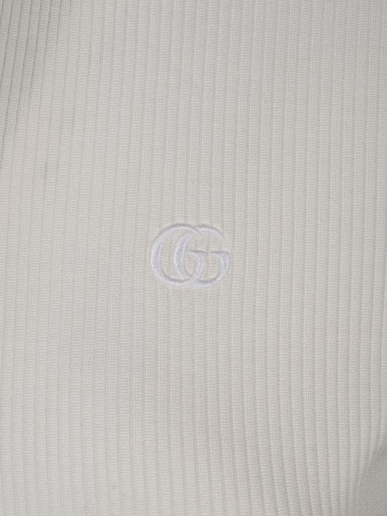 26FW 구찌 웹 리브 코튼 저지 폴로 셔츠 875665 XJHYN9000 WHITE - GUCCI