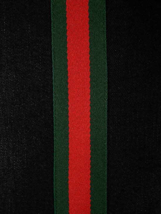 26FW 구찌 웹 디테일 코튼 데님 팬츠 875555 XDDID1000 BLACK - GUCCI