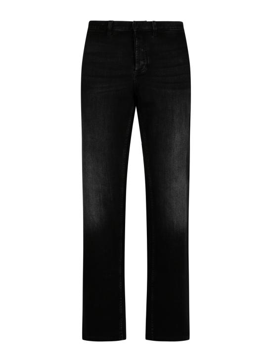 26FW 구찌 웹 디테일 코튼 데님 팬츠 875555 XDDID1000 BLACK - GUCCI