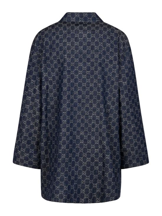 26FW 구찌 GG 코튼 데님 자카드 재킷 875438 XDDG34011 BLUE - GUCCI