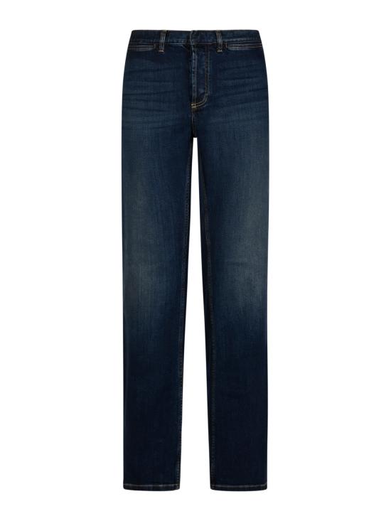 26FW 구찌 웹 디테일 코튼 데님 스트레이트 팬츠 875555 XDDH04011 BLUE - GUCCI