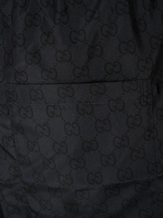 26FW 구찌 GG 코튼 파이유 쇼츠 A003M7 XHALN1120 BLACK GREY MC - GUCCI