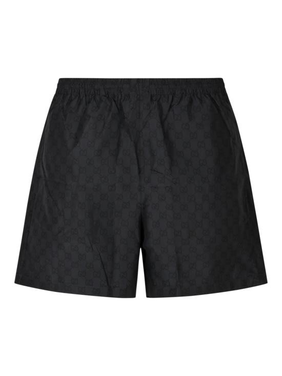 26FW 구찌 GG 코튼 파이유 쇼츠 A003M7 XHALN1120 BLACK GREY MC - GUCCI