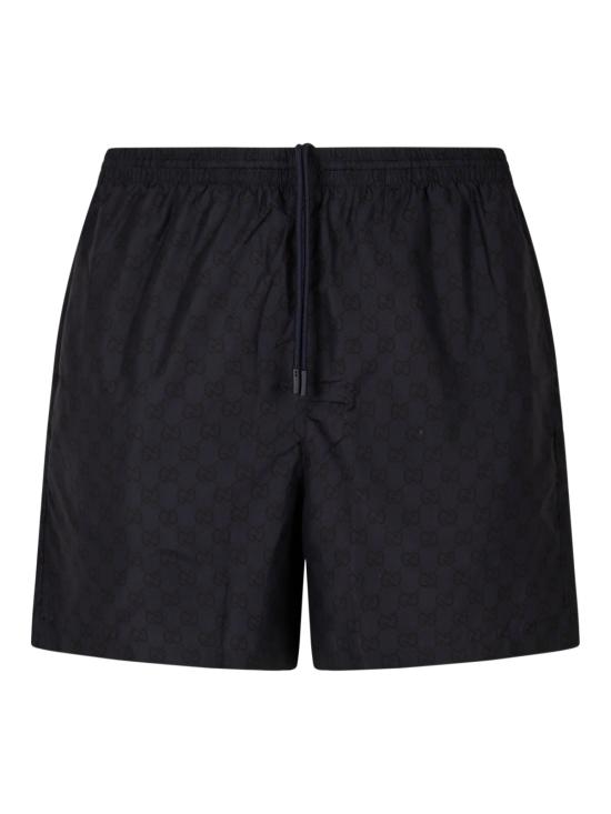 26FW 구찌 GG 코튼 파이유 쇼츠 A003M7 XHALN4019 DARK BLUE MC