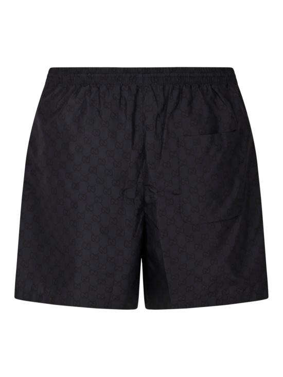 26FW 구찌 GG 코튼 파이유 쇼츠 A003M7 XHALN4019 DARK BLUE MC - GUCCI