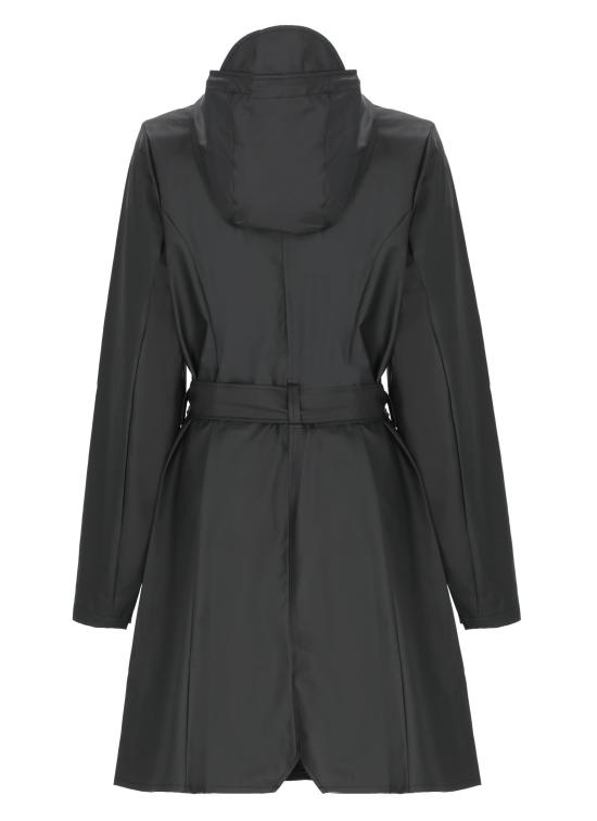 26FW 레인스 코트 RA18130 CURVE LONG JACKETBLACK - RAINS