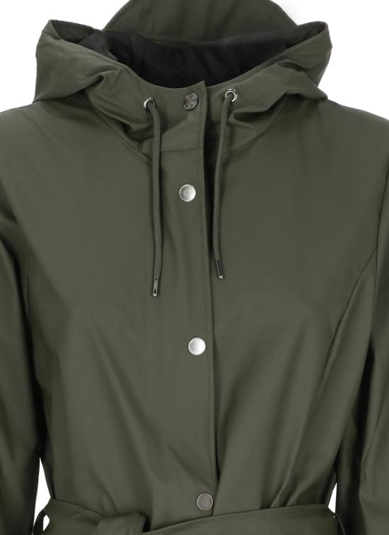 26FW 레인스 코트 RA18130 CURVE LONG JACKETGREEN - RAINS