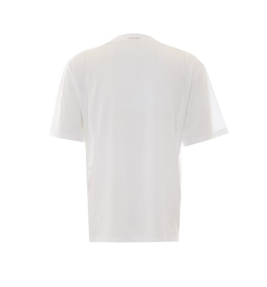 26FW 구찌 웹 스트라이프 프린트 코튼 티셔츠 A0095J XJH5Y9066 WHITE - GUCCI