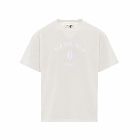 26FW MM6 메종마르지엘라 반팔 티셔츠 SH2GC0048 M20048101 WHITE